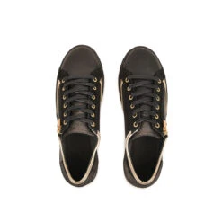 Pataugas JESTER/MIX F4H NOIR/DORÉ 16 Pataugas JESTER/MIX F4H NOIR/DORÉ -Pataugas Chaussure 628254 BASKET FEMME JESTER MIX F4H NOIR DORE 6