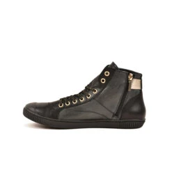 Pataugas BANJOU LATSA/MIX F4H NOIR/DORÉ 14 Pataugas BANJOU LATSA/MIX F4H NOIR/DORÉ -Pataugas Chaussure 628259 946 BASKET HAUTE FEMME LATSA MIX F4H NOIR DORE 3