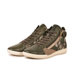 Pataugas PALME/WT F4H KAKI -Pataugas Chaussure 628274 BASKET FEMME PALME WT KAKI 5