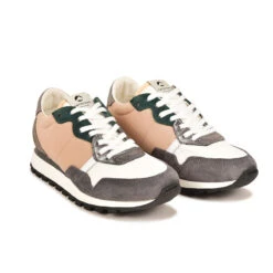 Pataugas ASTATE/MIX F4H ARGENT -Pataugas Chaussure 628285 BASKET FEMME ASTATE MIX GRIS PECHE web4