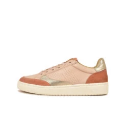 Pataugas BASALTE/SNME F2H BEIGE ROSÉ/DORÉ 10 Pataugas BASALTE/SNME F2H BEIGE ROSÉ/DORÉ -Pataugas Chaussure BASKET FEMME BASALT F2H NUDE DORE 2