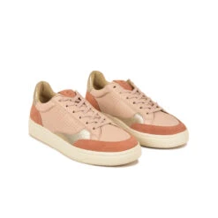 Pataugas BASALTE/SNME F2H BEIGE ROSÉ/DORÉ 12 Pataugas BASALTE/SNME F2H BEIGE ROSÉ/DORÉ -Pataugas Chaussure BASKET FEMME BASALT F2H NUDE DORE 4