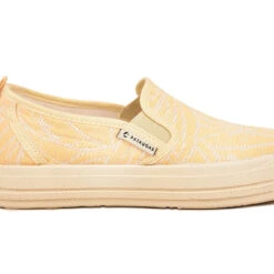 Pataugas ETCHE SO/MF F2I JAUNE -Pataugas Chaussure BASKET FEMME ETCHE SO MF JAUNE 628381 200 ETIQUETTE