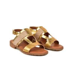 Pataugas RIA/MIX F2H DORE -Pataugas Chaussure SANDALE FEMME RIA MIX F2H DORE 4 c75d41e0 19e8 48ba b3f2 060df28e24cd